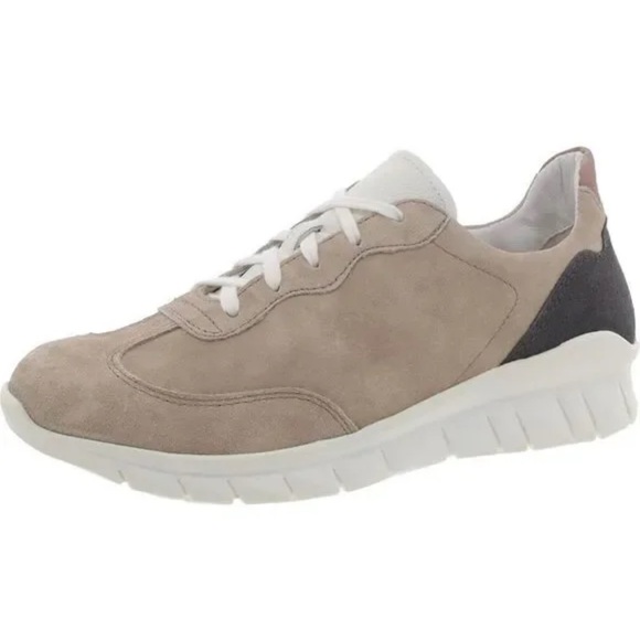 Naot Shoes - Naot Z2644 Womens Sand Stone Suede Infinity Colorblock Sneaker Size 39